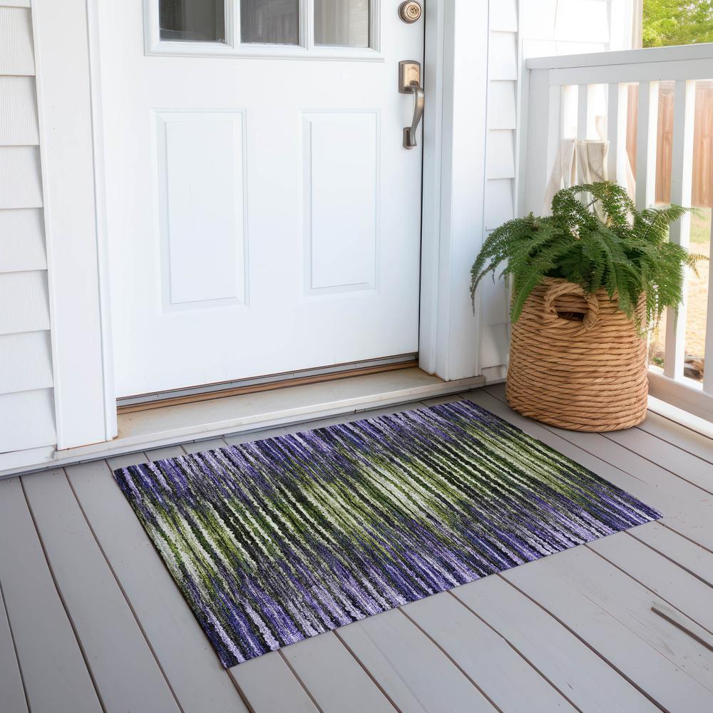 Chantille ACN604 Purple 1'8" x 2'6" Rug. Picture 7