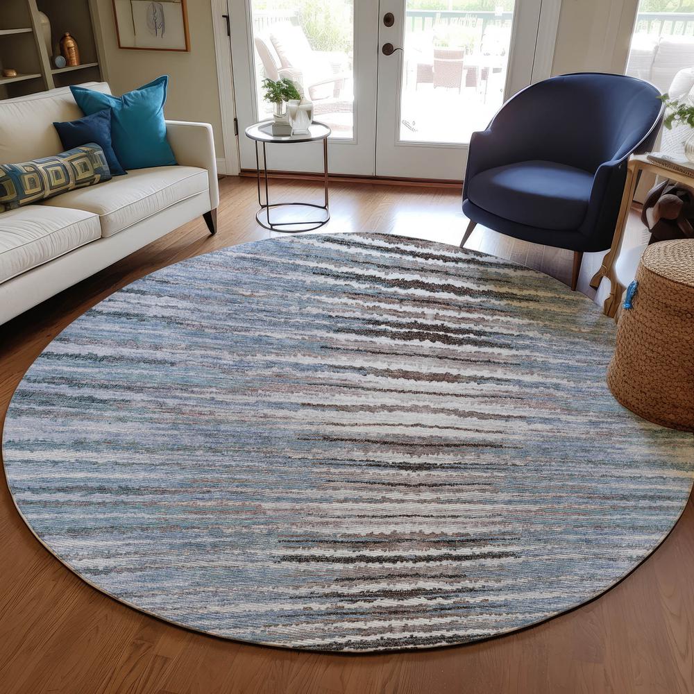 Chantille ACN604 Blue 8' x 8' Rug. Picture 6