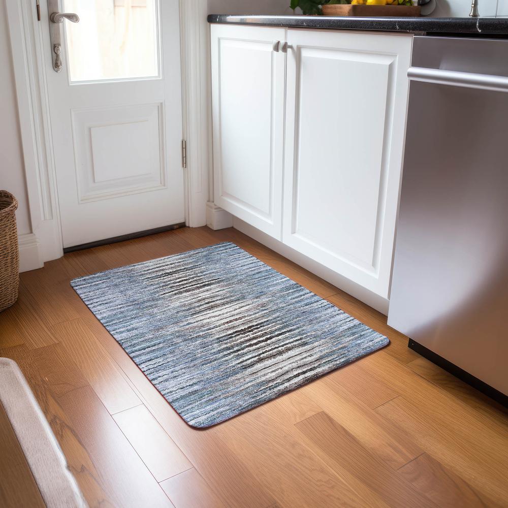 Chantille ACN604 Blue 1'8" x 2'6" Rug. Picture 7