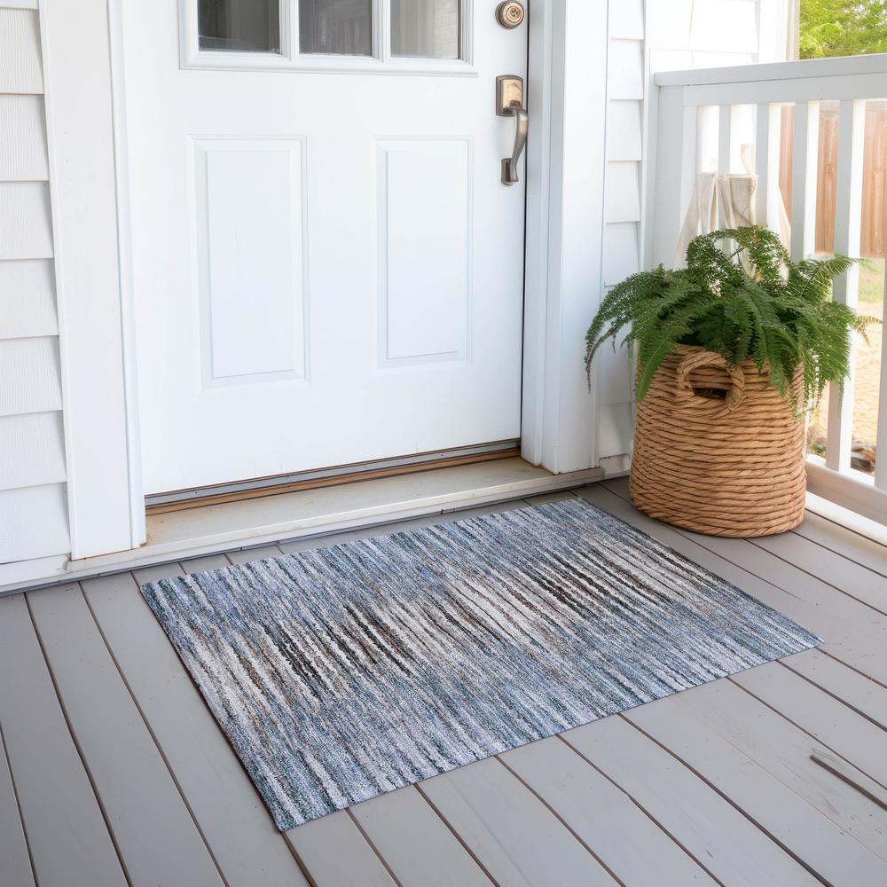 Chantille ACN604 Blue 1'8" x 2'6" Rug. Picture 8