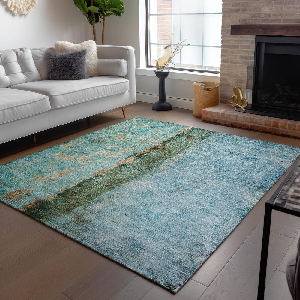 Chantille ACN605 Blue 2'6" x 3'10" Rug. Picture 7