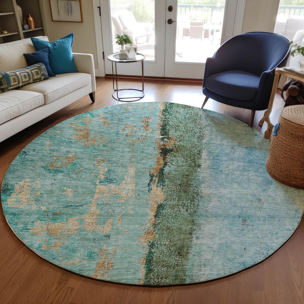 Chantille ACN605 Blue 8' x 8' Rug. Picture 6