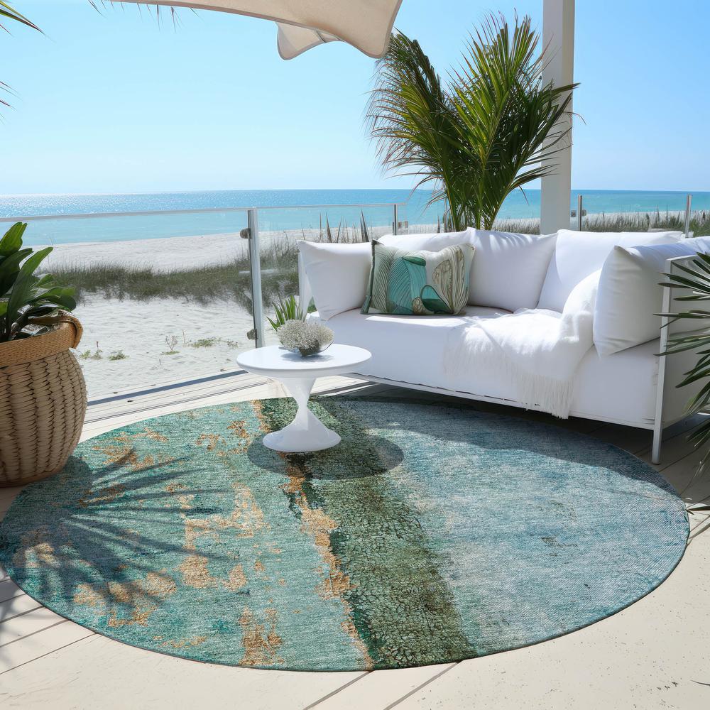 Chantille ACN605 Blue 8' x 8' Rug. Picture 7