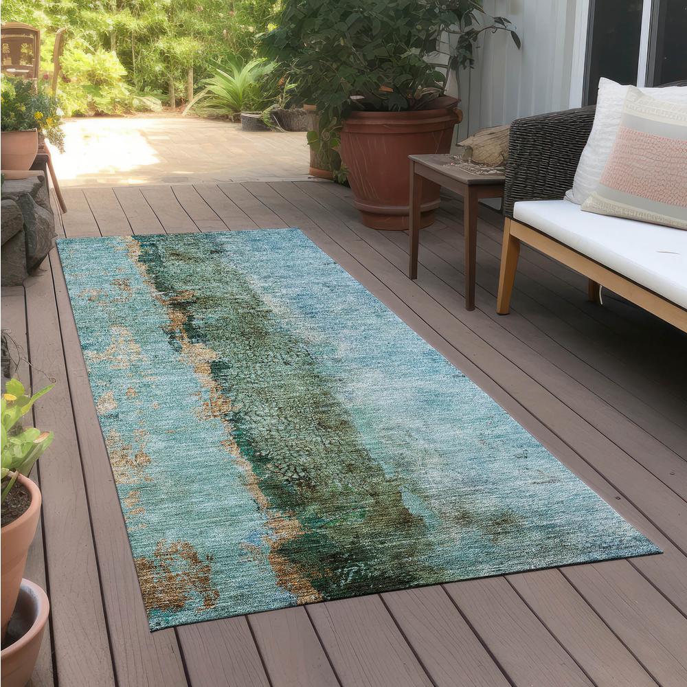 Chantille ACN605 Blue 2'3" x 7'6" Rug. Picture 7