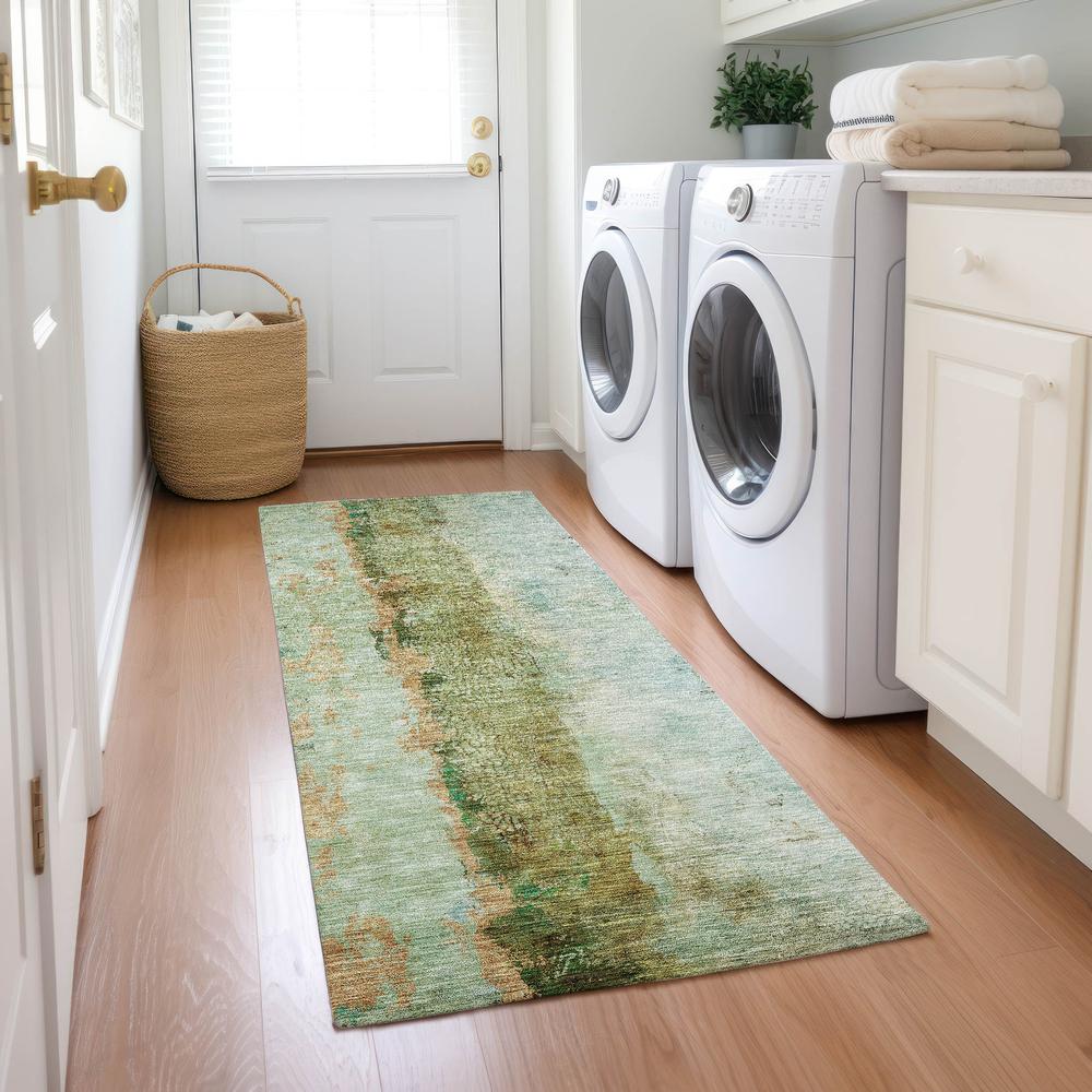 Chantille ACN605 Green 2'3" x 7'6" Rug. Picture 6