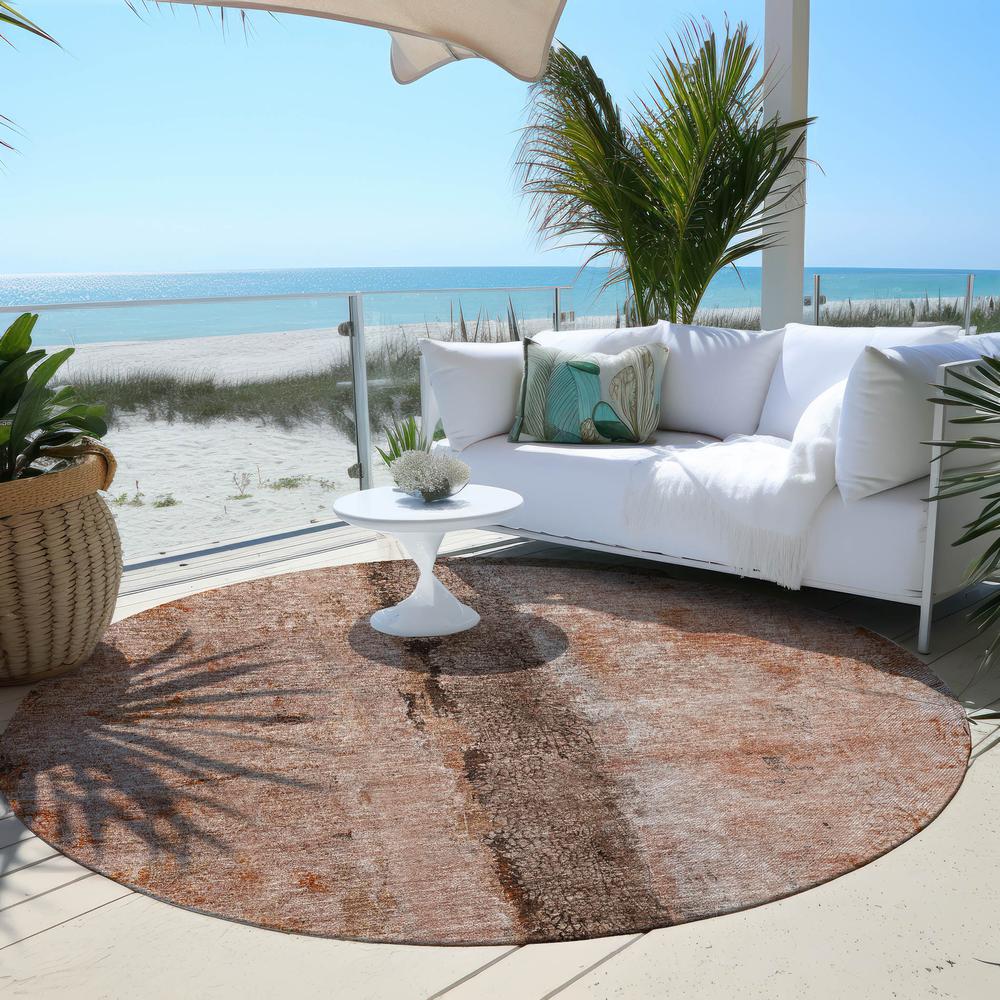 Chantille ACN605 Orange 8' x 8' Rug. Picture 7
