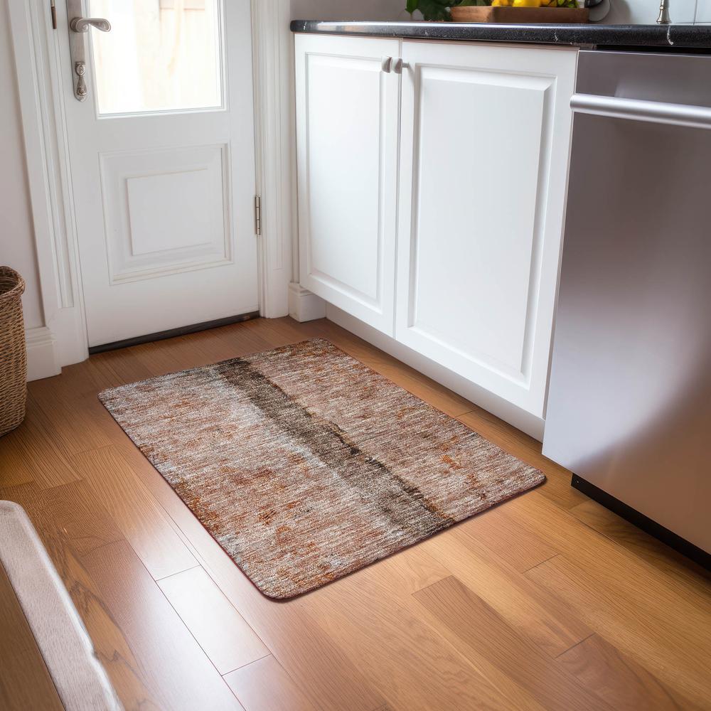 Chantille ACN605 Orange 1'8" x 2'6" Rug. Picture 6