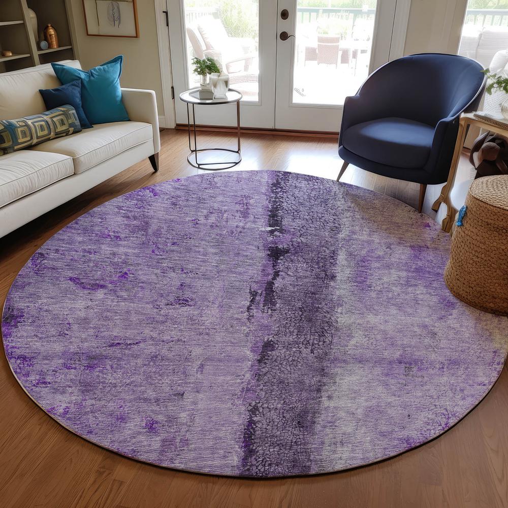 Chantille ACN605 Purple 8' x 8' Rug. Picture 6