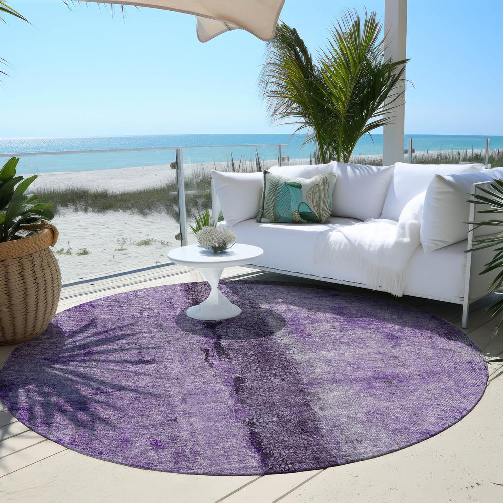 Chantille ACN605 Purple 8' x 8' Rug. Picture 7