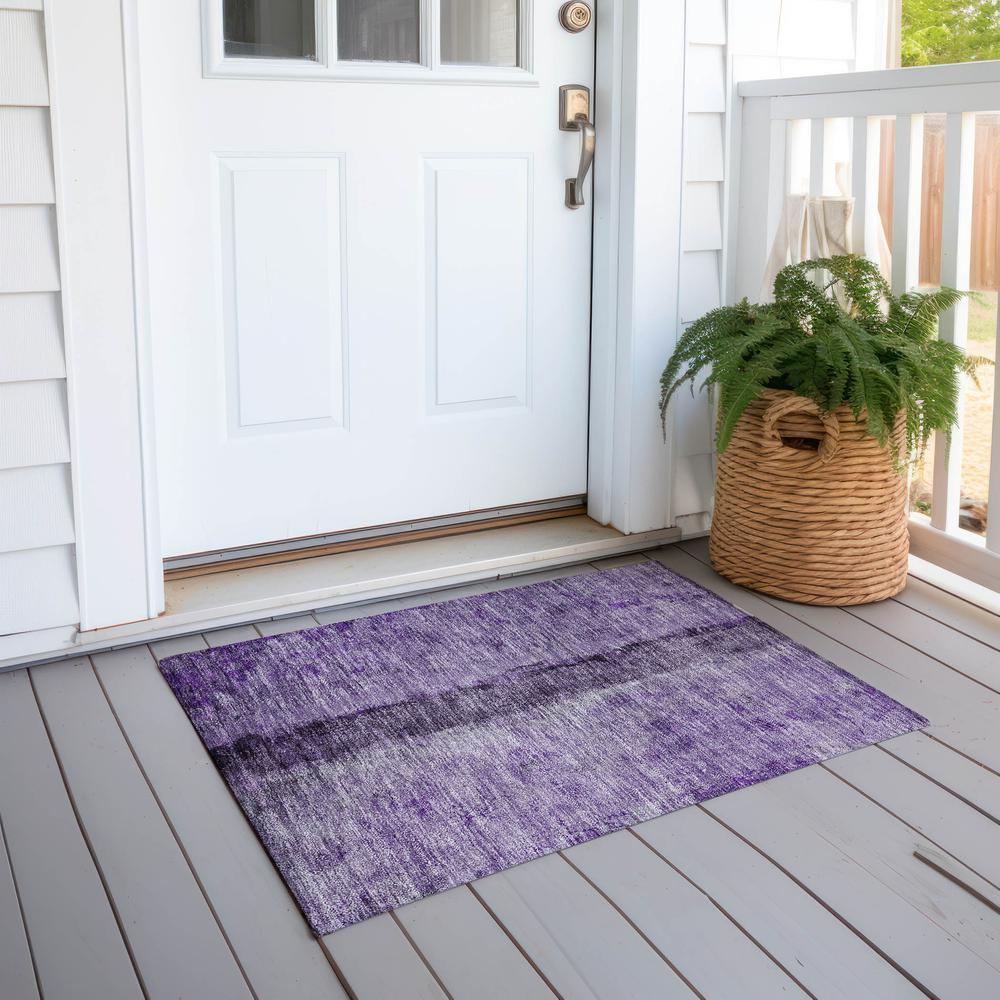 Chantille ACN605 Purple 1'8" x 2'6" Rug. Picture 7
