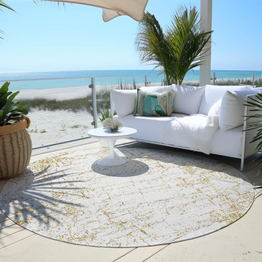 Chantille ACN606 Gold 8' x 8' Rug. Picture 7