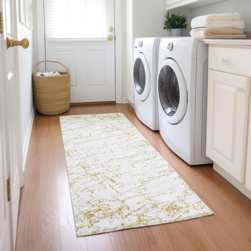 Chantille ACN606 Gold 2'3" x 7'6" Rug. Picture 6