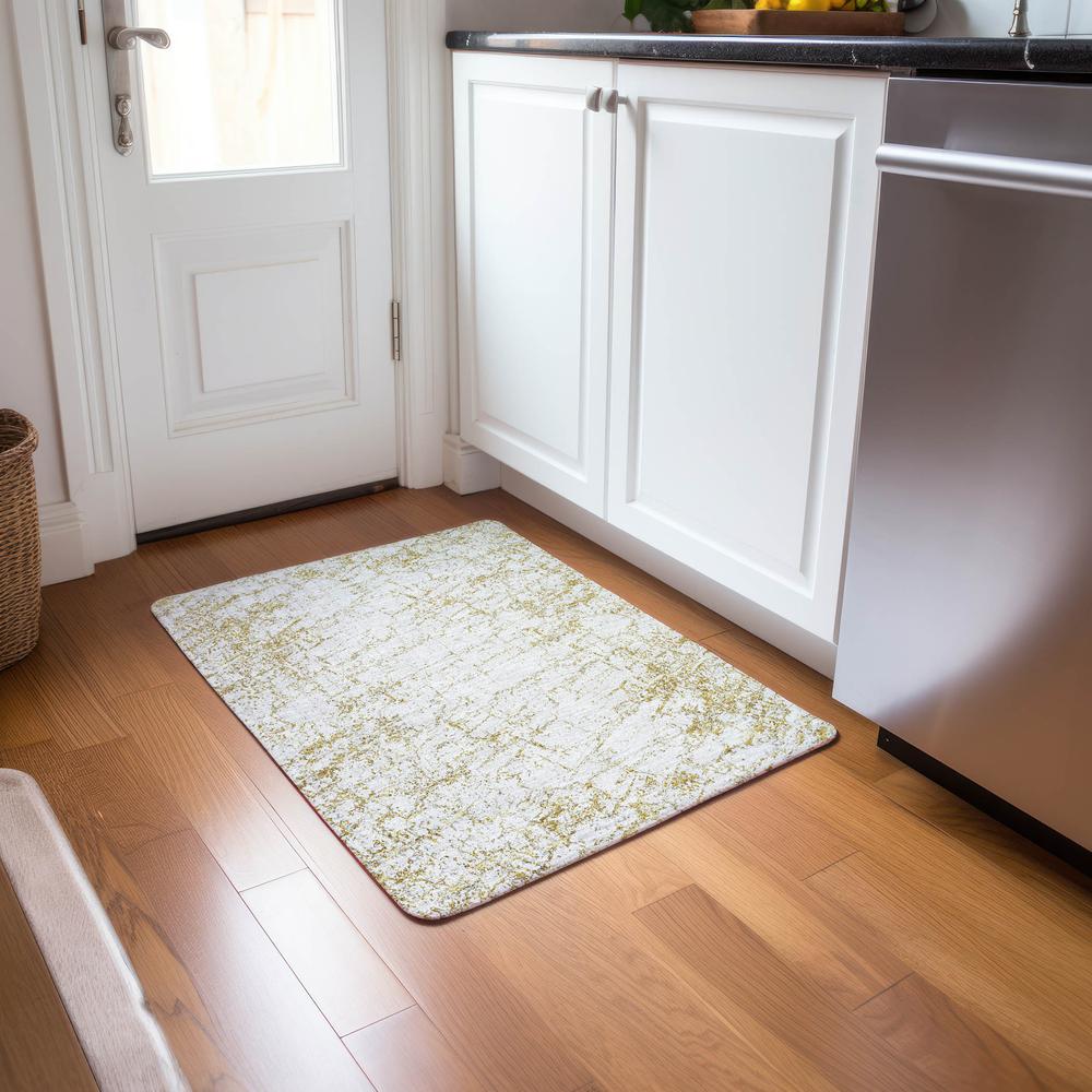 Chantille ACN606 Gold 1'8" x 2'6" Rug. Picture 6