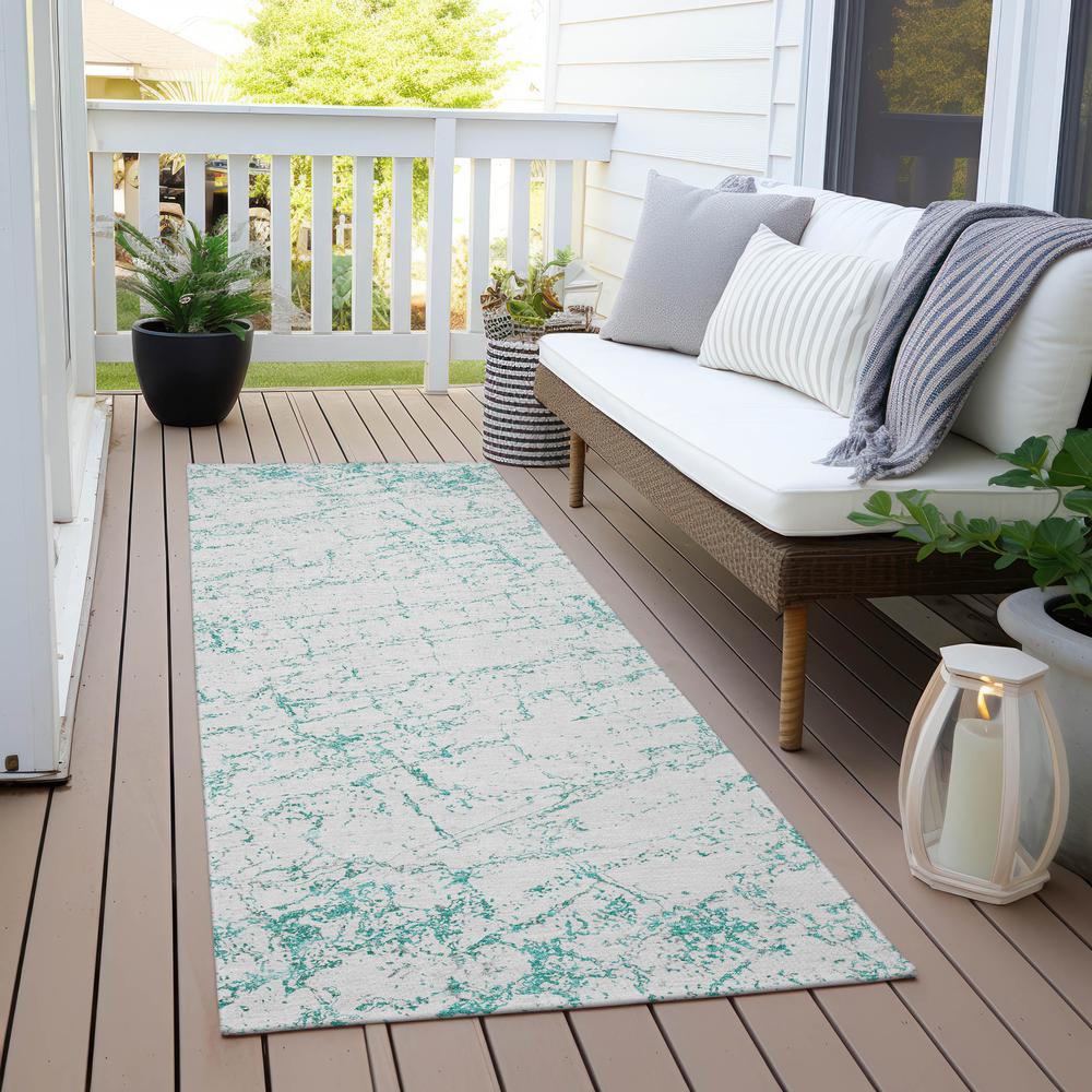 Chantille ACN606 Teal 2'3" x 7'6" Rug. Picture 7