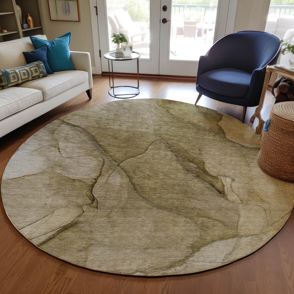 Chantille ACN607 Brown 8' x 8' Rug. Picture 7