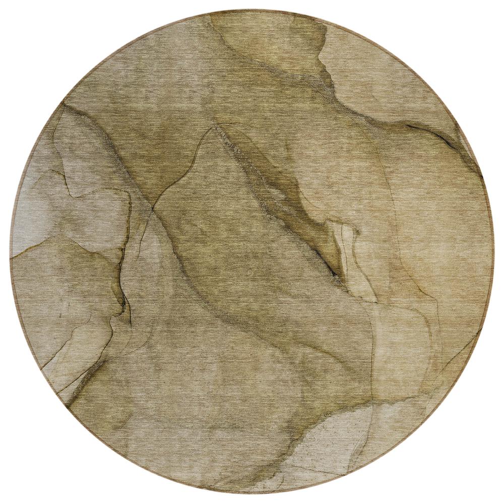 Chantille ACN607 Brown 8' x 8' Rug. Picture 1