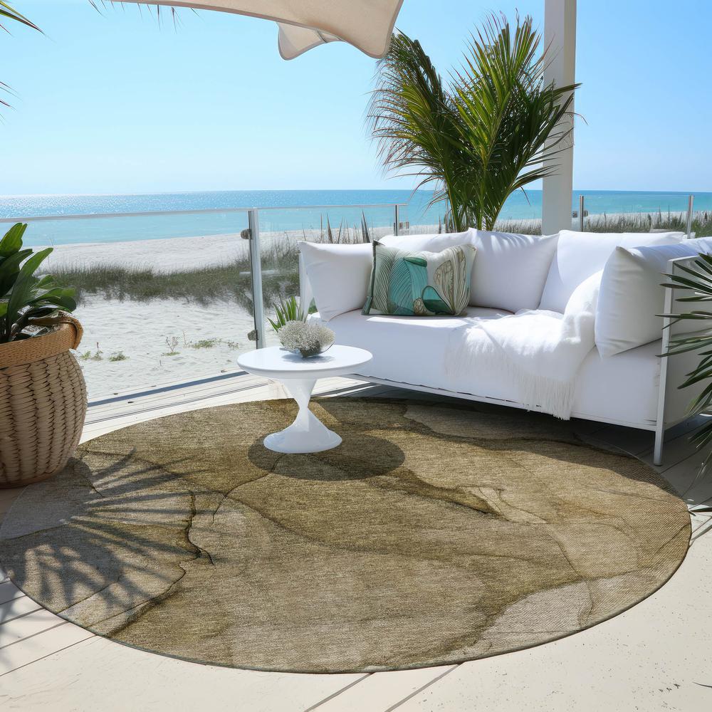 Chantille ACN607 Brown 8' x 8' Rug. Picture 8