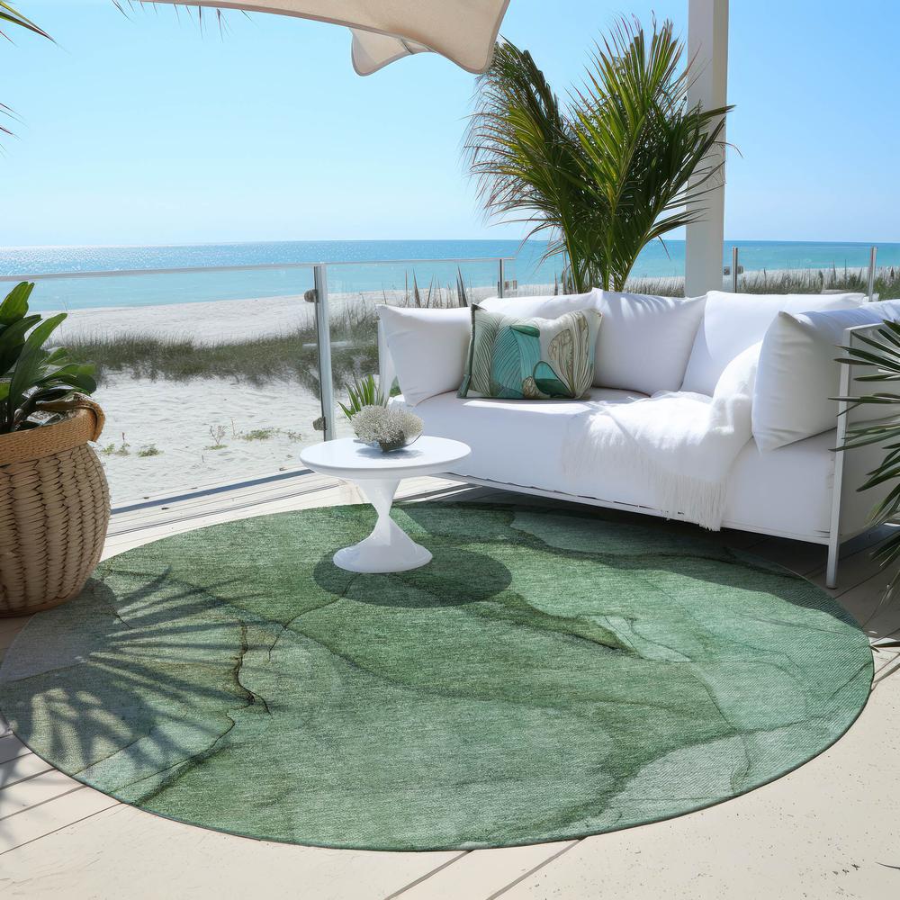 Chantille ACN607 Green 8' x 8' Rug. Picture 7