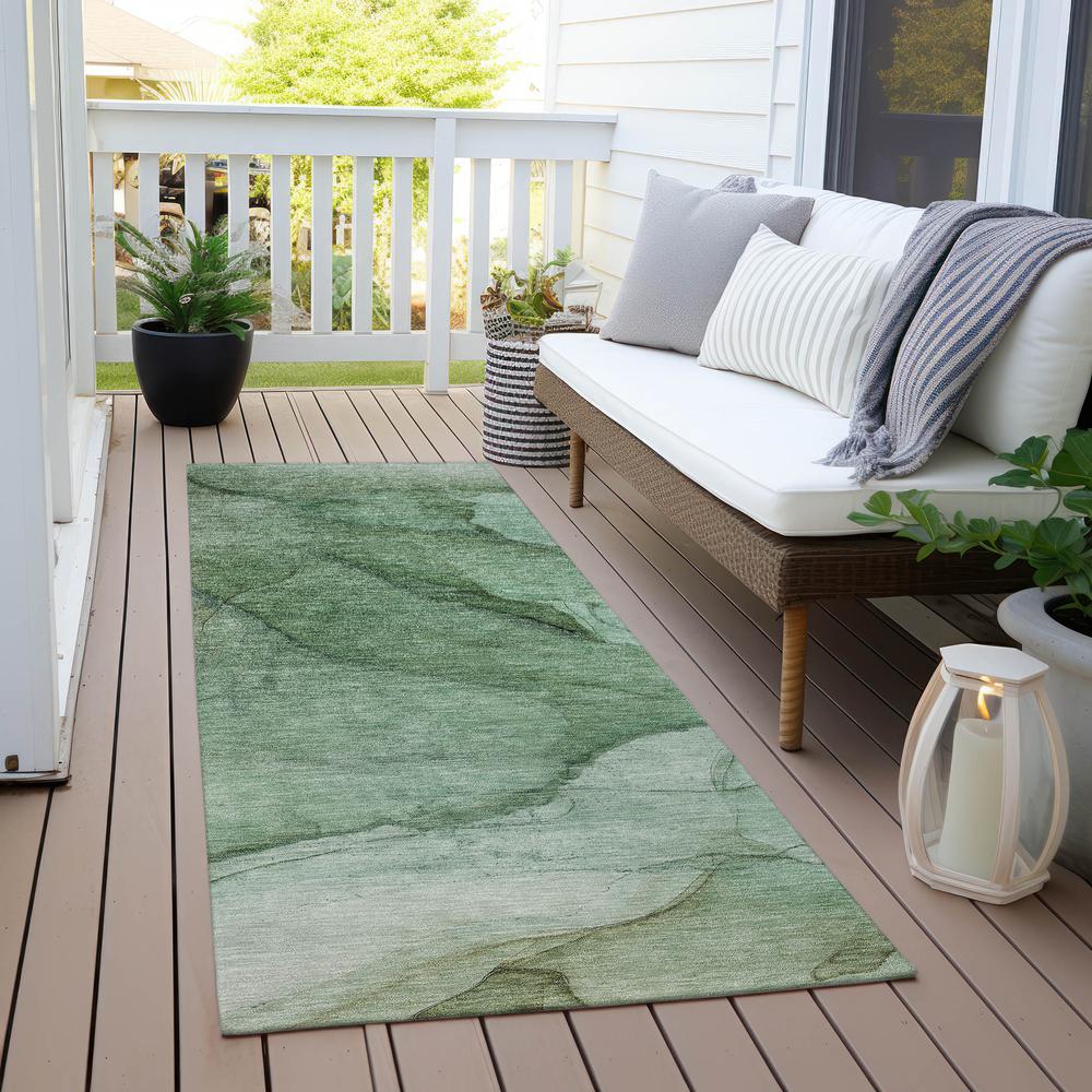 Chantille ACN607 Green 2'3" x 7'6" Rug. Picture 7