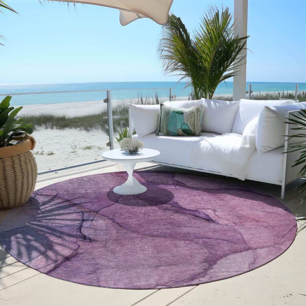 Chantille ACN607 Purple 8' x 8' Rug. Picture 7