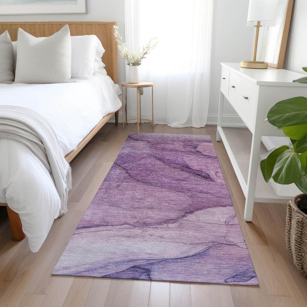 Chantille ACN607 Purple 2'3" x 7'6" Rug. Picture 6