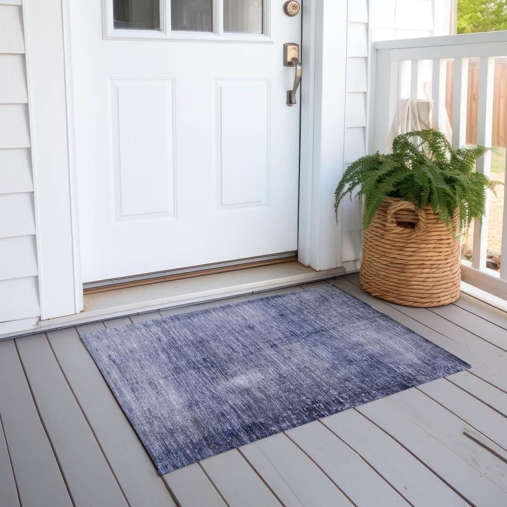 Chantille ACN608 Blue 1'8" x 2'6" Rug. Picture 7