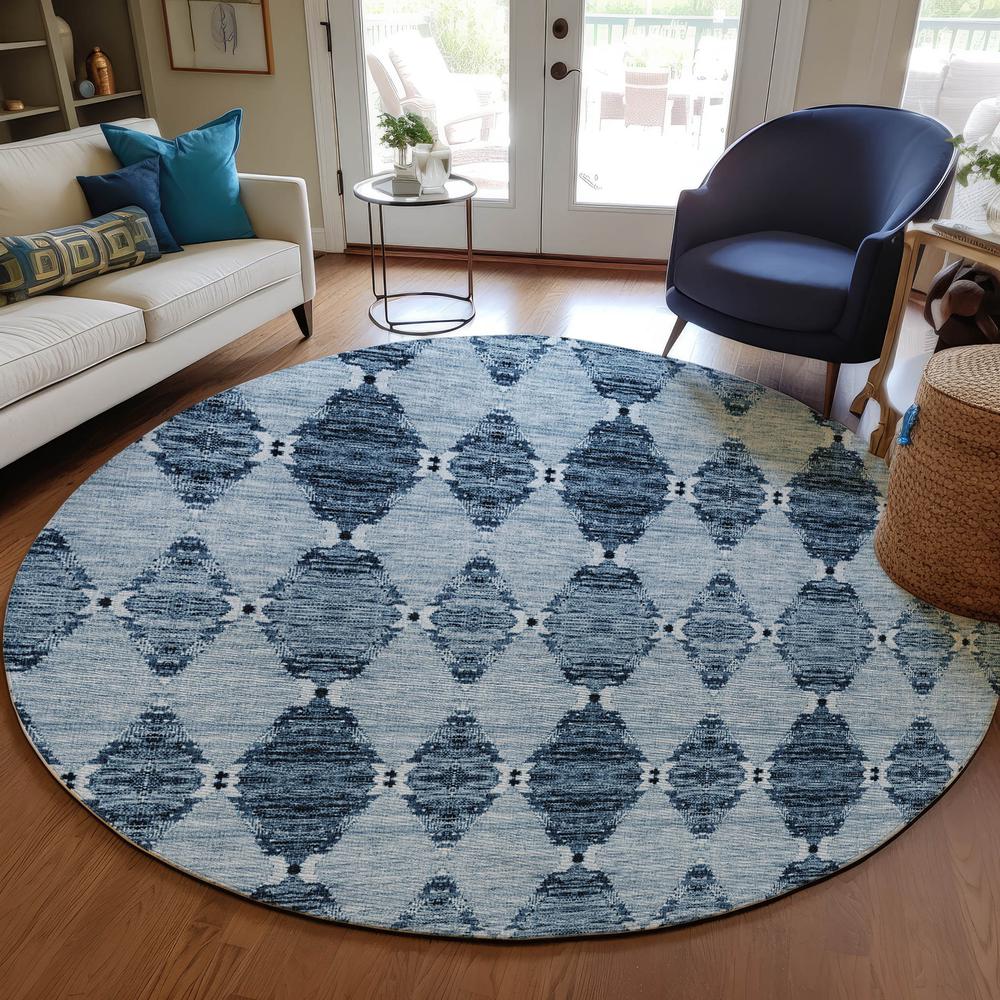 Chantille ACN610 Blue 8' x 8' Rug. Picture 6