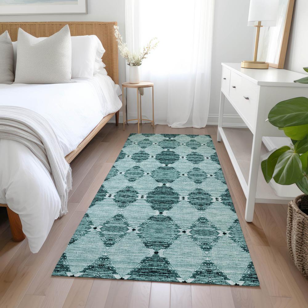 Chantille ACN610 Teal 2'3" x 7'6" Rug. Picture 6