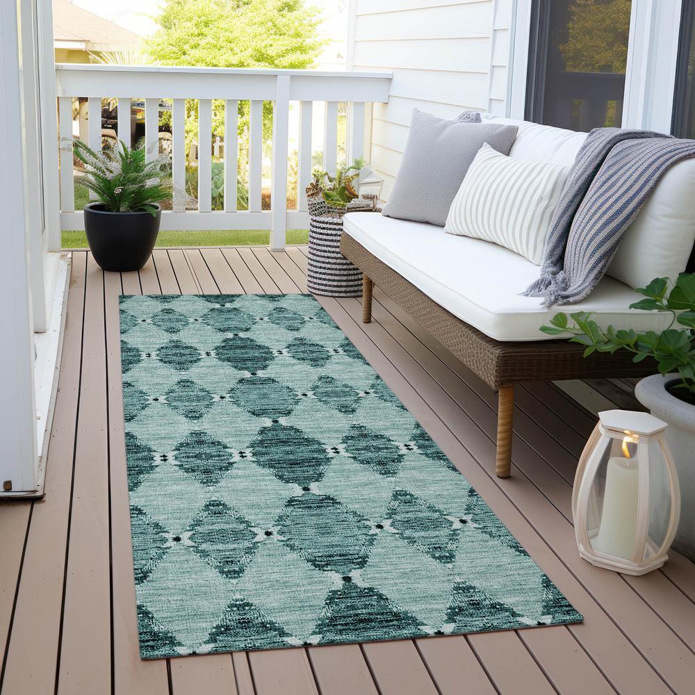 Chantille ACN610 Teal 2'3" x 7'6" Rug. Picture 7