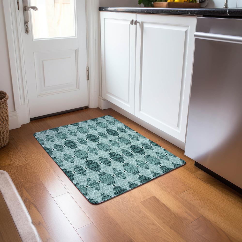 Chantille ACN610 Teal 1'8" x 2'6" Rug. Picture 6
