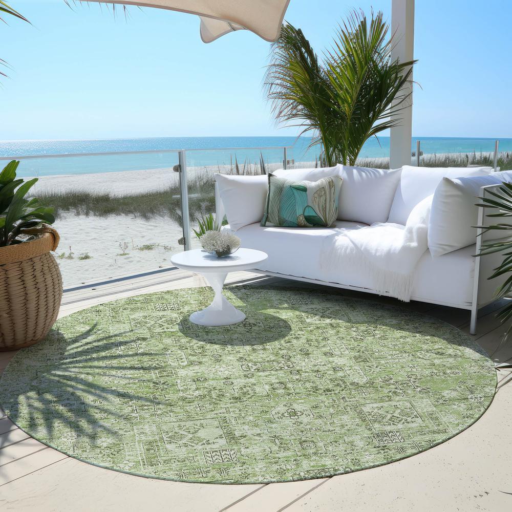 Chantille ACN611 Green 8' x 8' Rug. Picture 7