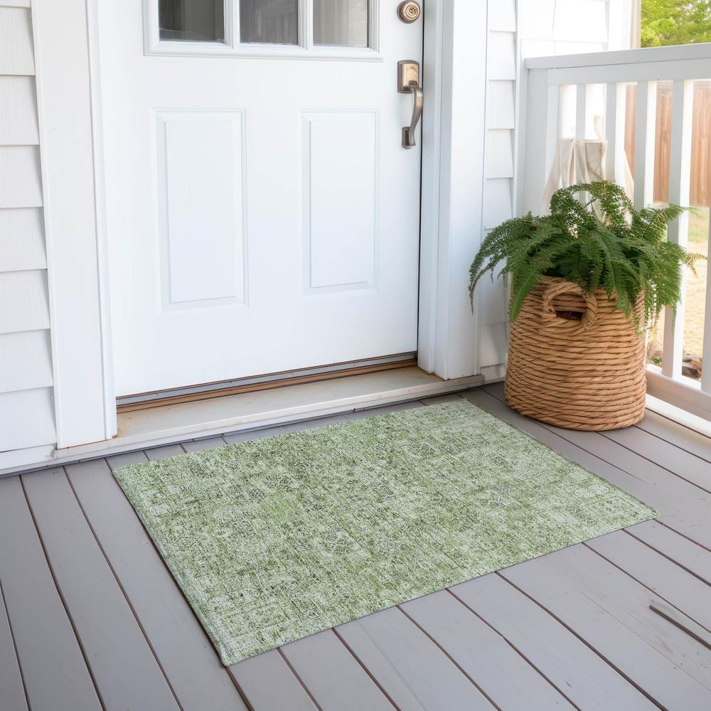 Chantille ACN611 Green 1'8" x 2'6" Rug. Picture 7