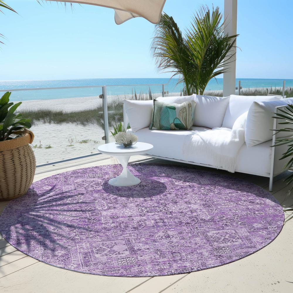 Chantille ACN611 Purple 8' x 8' Rug. Picture 7
