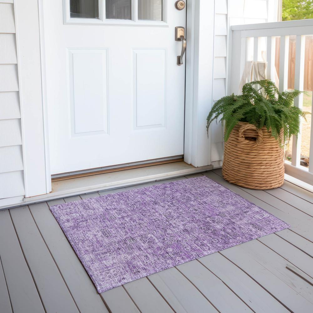 Chantille ACN611 Purple 1'8" x 2'6" Rug. Picture 8