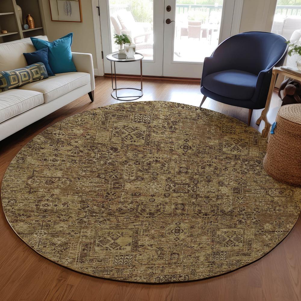 Chantille ACN611 Brown 8' x 8' Rug. Picture 6