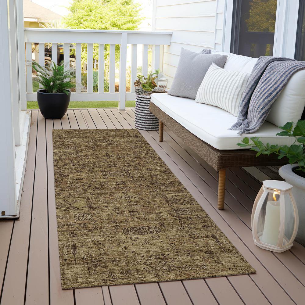Chantille ACN611 Brown 2'3" x 7'6" Rug. Picture 7