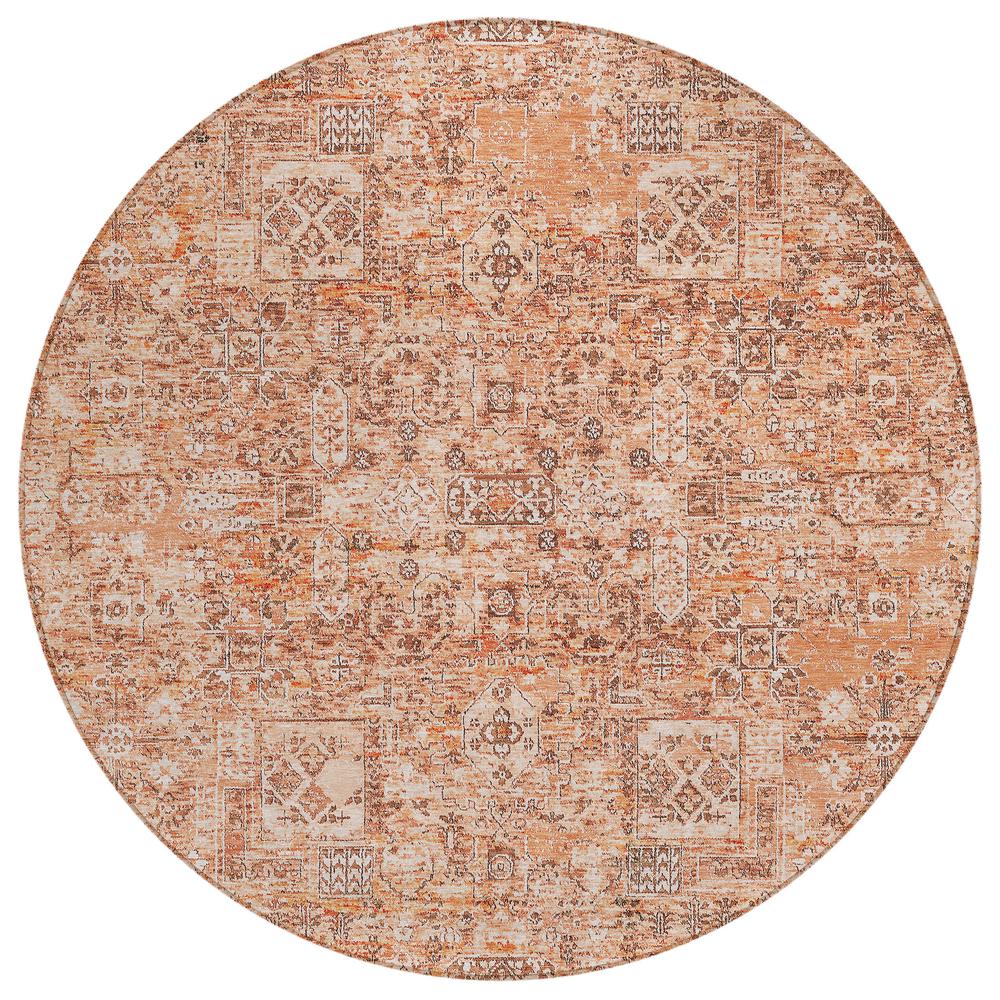 Chantille ACN611 Orange 8' x 8' Rug. Picture 1