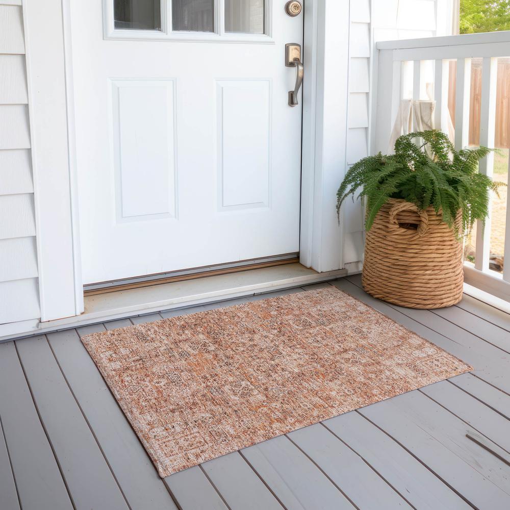 Chantille ACN611 Orange 1'8" x 2'6" Rug. Picture 7