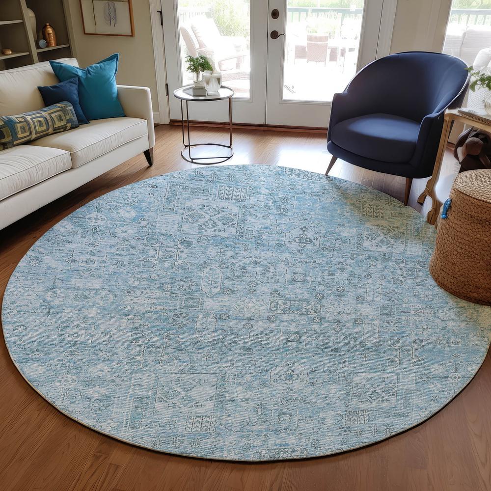 Chantille ACN611 Blue 8' x 8' Rug. Picture 6
