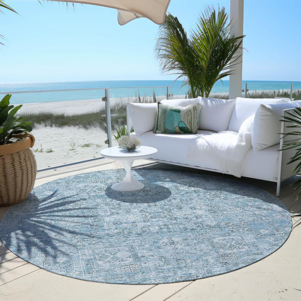 Chantille ACN611 Blue 8' x 8' Rug. Picture 7