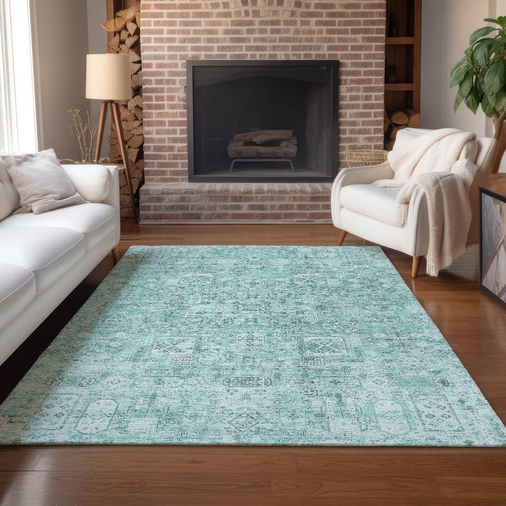 Chantille ACN611 Teal 2'6" x 3'10" Rug. Picture 6
