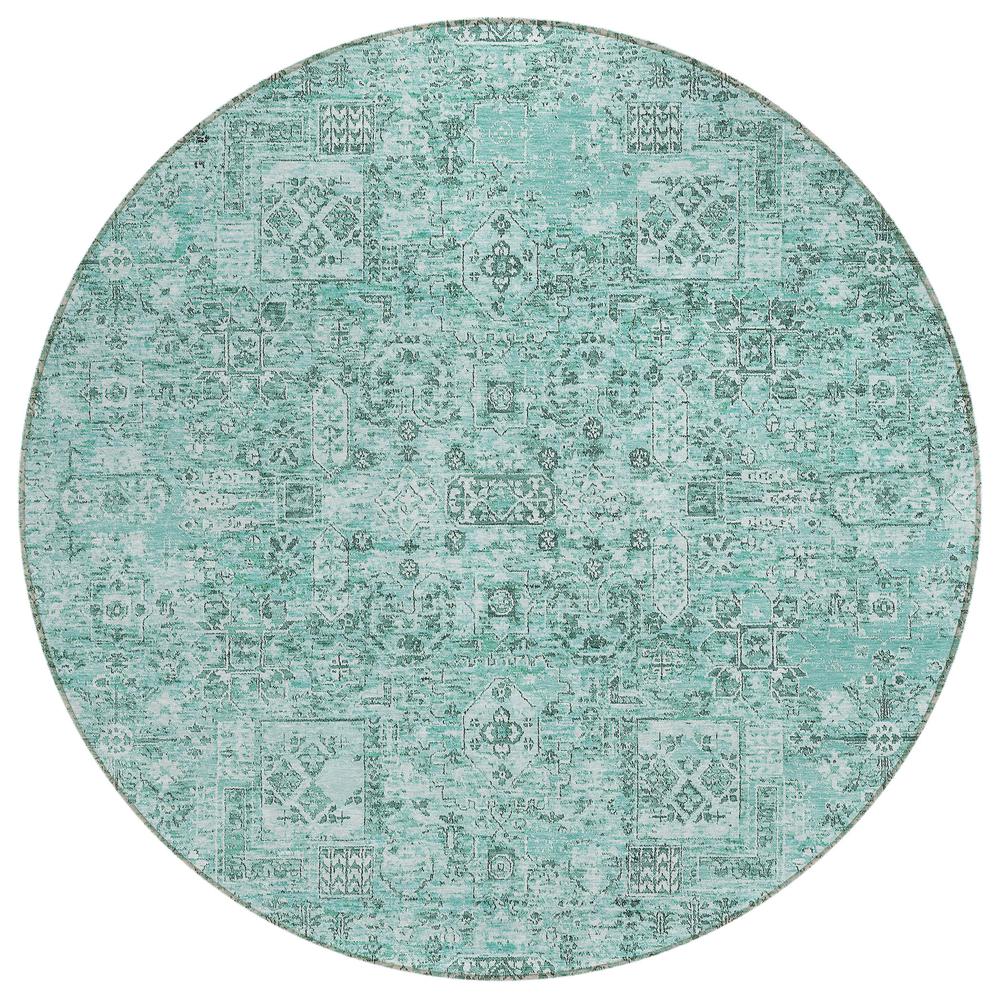 Chantille ACN611 Teal 8' x 8' Rug. Picture 1