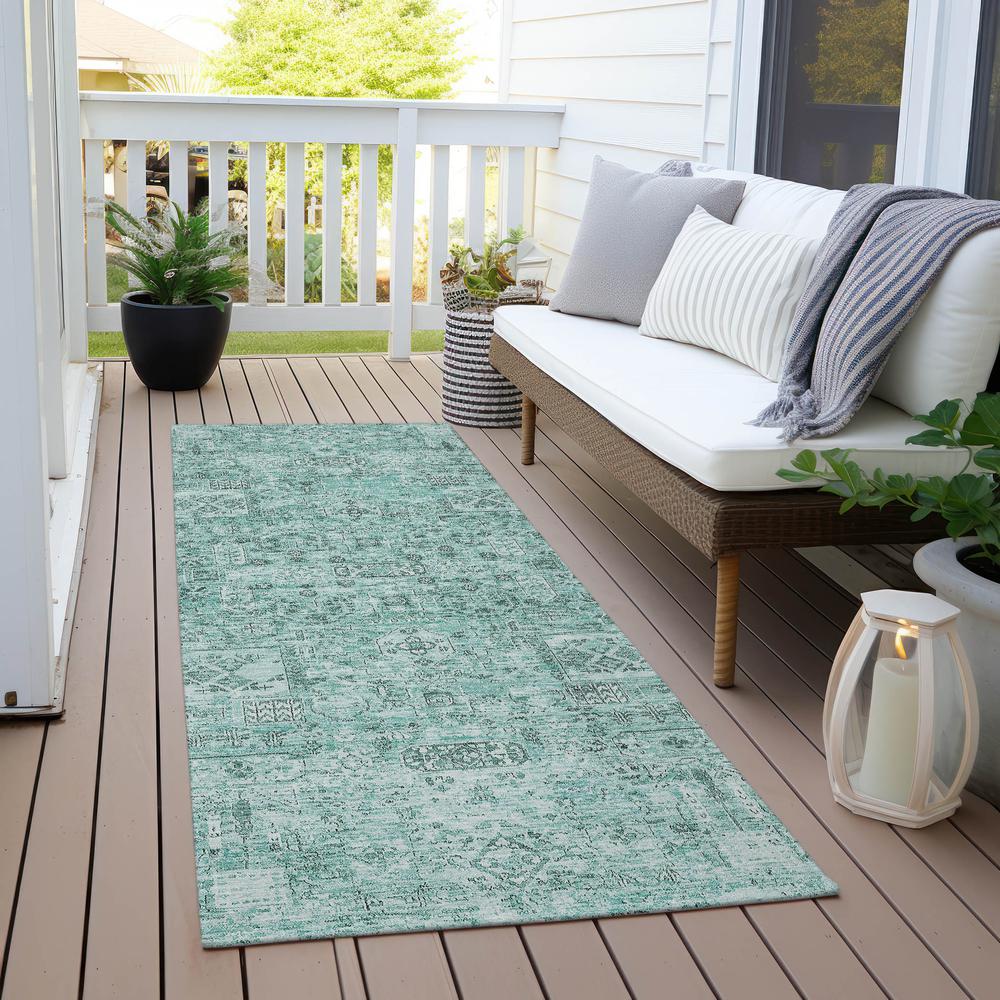 Chantille ACN611 Teal 2'3" x 7'6" Rug. Picture 7