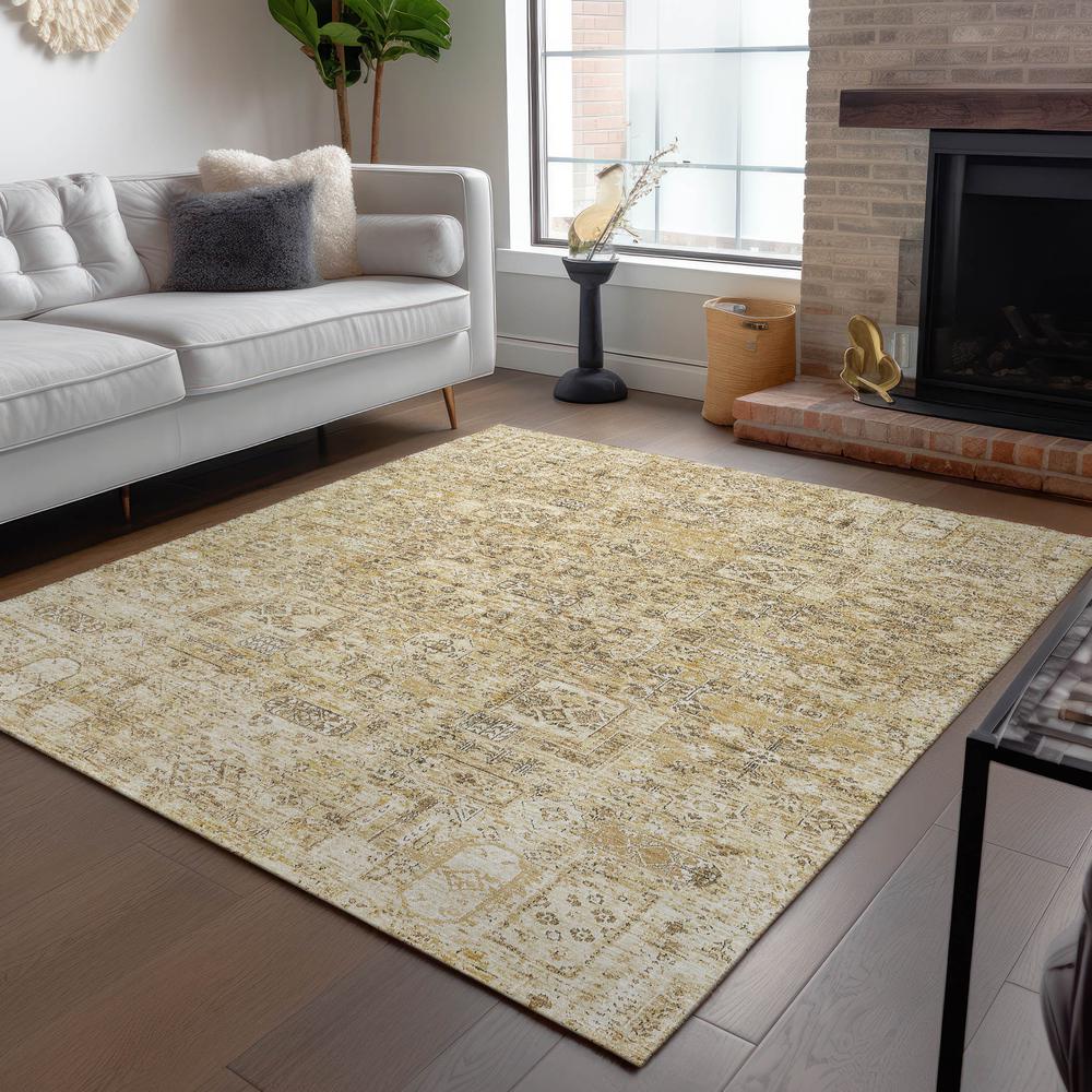 Chantille ACN611 Gold 2'6" x 3'10" Rug. Picture 7