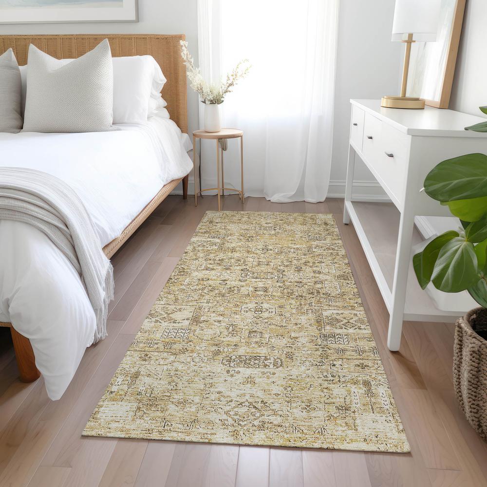 Chantille ACN611 Gold 2'3" x 7'6" Rug. Picture 7