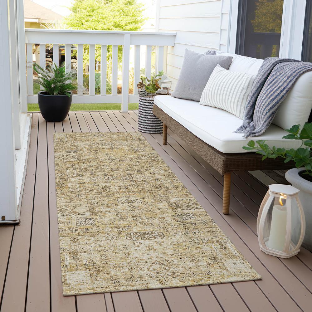 Chantille ACN611 Gold 2'3" x 7'6" Rug. Picture 8