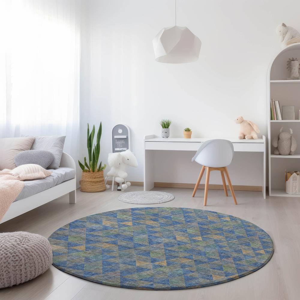 Chantille ACN612 Blue 8' x 8' Rug. Picture 6