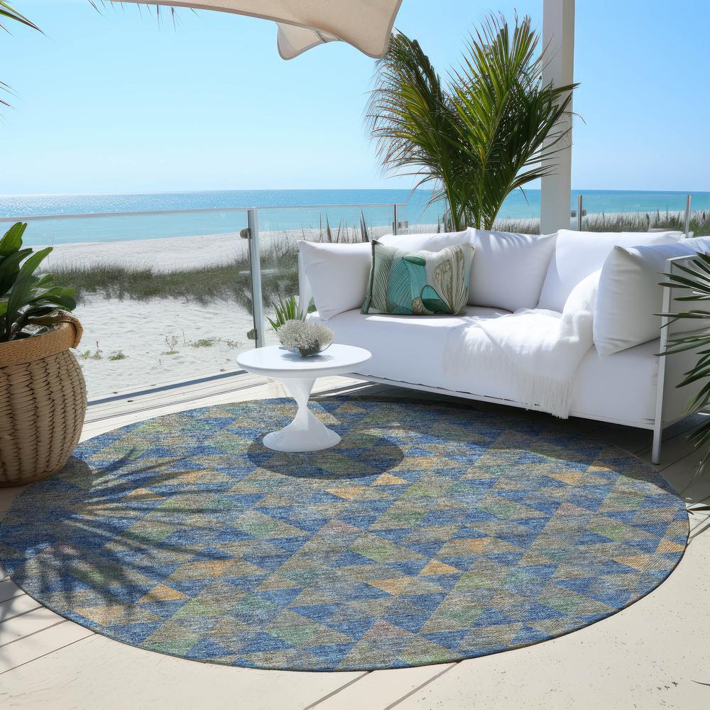 Chantille ACN612 Blue 8' x 8' Rug. Picture 7