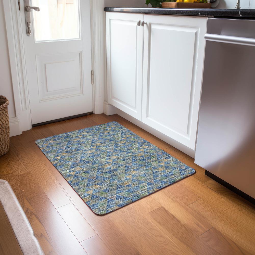 Chantille ACN612 Blue 1'8" x 2'6" Rug. Picture 6