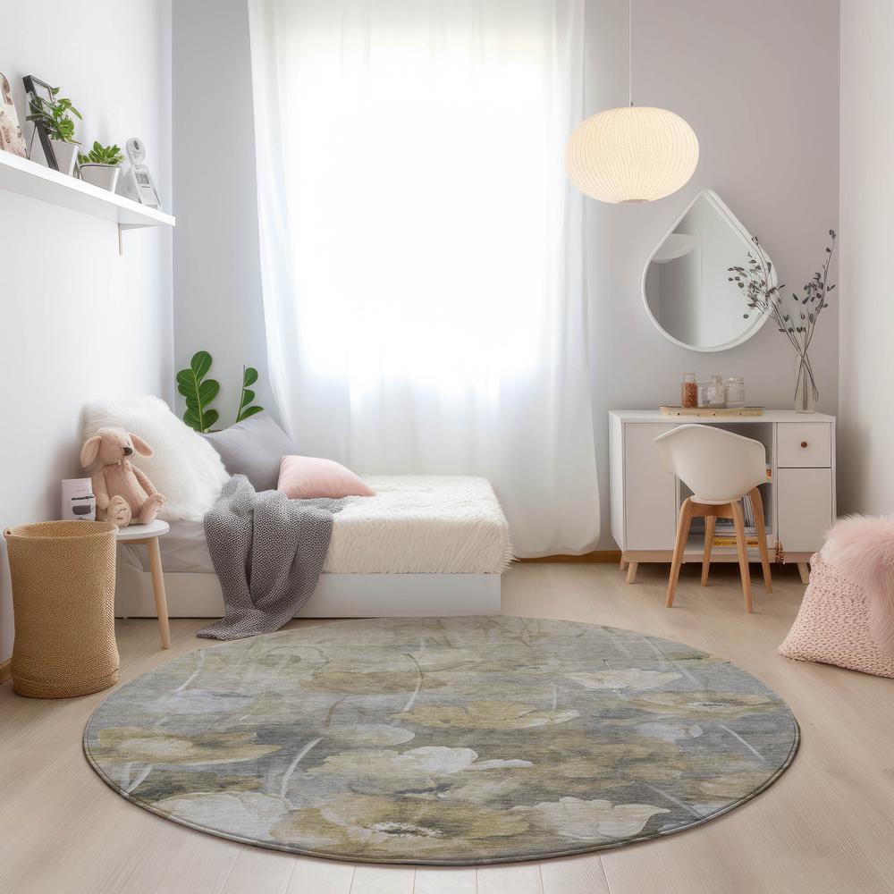 Chantille ACN613 Brown 8' x 8' Rug. Picture 6